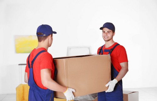 Man and van service loading items for a Westminster booking