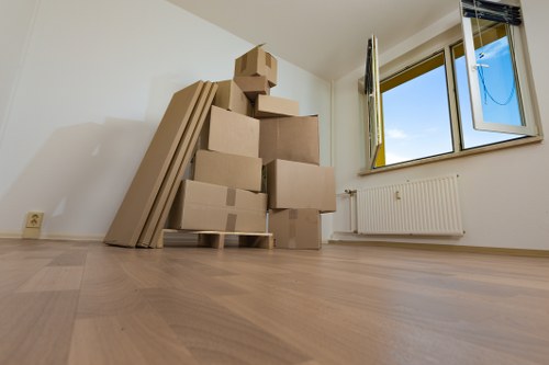 Local office movers handling furniture and equipment for a Westminster business relocation