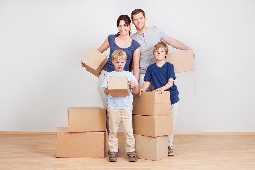 Removal team working on a residential move in Westminster