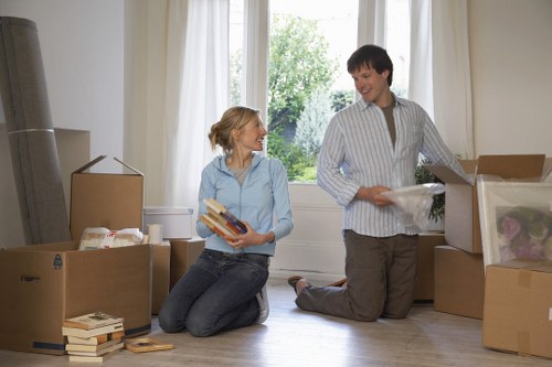 Careful packing and loading for a flat removal in central London