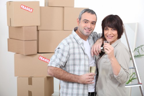 Local removals team assisting with a move across Westminster
